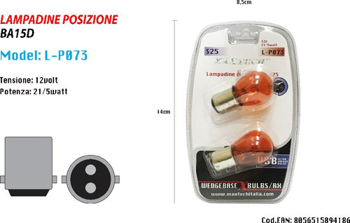 Lampadine Di Posizione 12v 21/5 Watt S25 Lampadine Ultra Luminose Ricambio Auto Auto e Moto/Parti per auto/Luci lampadine e indicatori/Blocchi illuminazione e componenti/Luci laterali Trade Shop italia - Napoli, Commerciovirtuoso.it