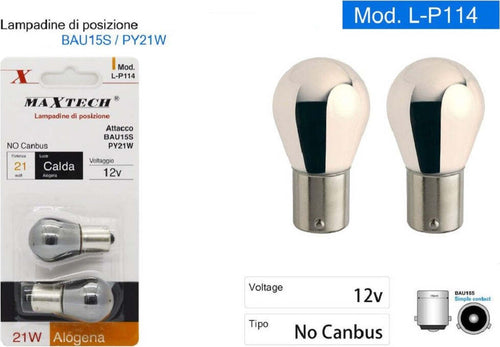 Lampadine Di Posizione Auto Bau15s Py21w 12v Luce Calda Alogena No Canbus L-p114 Auto e Moto > Auto > Illuminazione Auto Trade Shop italia - Napoli, Commerciovirtuoso.it