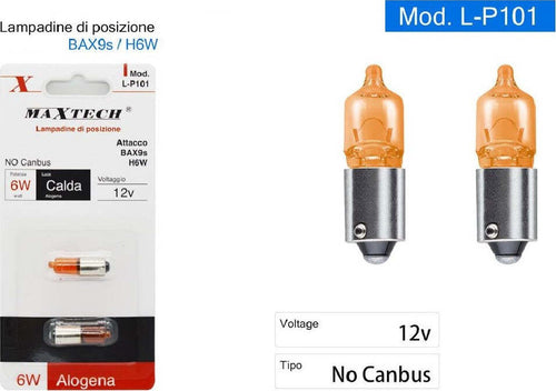 Lampadine Di Posizione Auto Bax9s H6w 12v 6w Luce Calda Alogena No Canbus L-p101 Auto e Moto > Auto > Illuminazione Auto Trade Shop italia - Napoli, Commerciovirtuoso.it