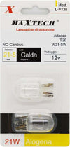 Lampadine Di Posizione Auto T20 / W21-5w 12v Luce Calda Alogena No Canbus L-p138 Auto e Moto > Auto > Illuminazione Auto Trade Shop italia - Napoli, Commerciovirtuoso.it