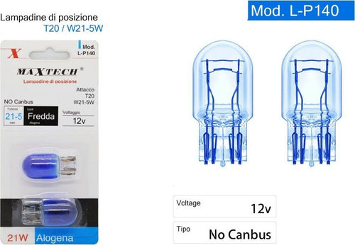 Lampadine Di Posizione Auto T20 W21-5w 12v Luce Fredda No Canbus Alogena L-p140 Auto e Moto > Auto > Illuminazione Auto Trade Shop italia - Napoli, Commerciovirtuoso.it