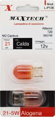 Lampadine Di Posizione Auto T20 W21w 12v 21w No Canbus Luce Calda Alogena L-p136 Auto e Moto > Auto > Illuminazione Auto Trade Shop italia - Napoli, Commerciovirtuoso.it