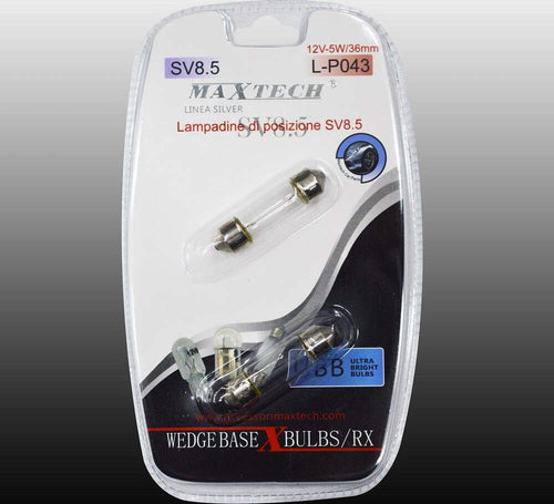 Lampadine Di Posizione Sv8.5 Lampadine Ultra Luminose Maxtech L-p043 12v-5w/36mm Auto e Moto/Parti per auto/Luci lampadine e indicatori/Lampadine/Lampadine per esterno Trade Shop italia - Napoli, Commerciovirtuoso.it