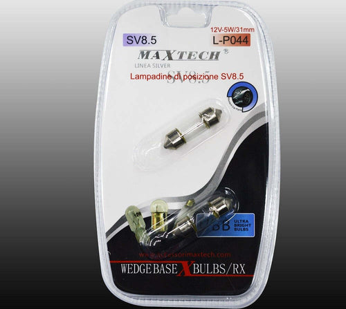 Lampadine Di Posizione Sv8.5 Lampadine Ultra Luminose Maxtech L-p044 12v-5w/31mm Auto e Moto/Parti per auto/Luci lampadine e indicatori/Lampadine/Lampadine per esterno Trade Shop italia - Napoli, Commerciovirtuoso.it