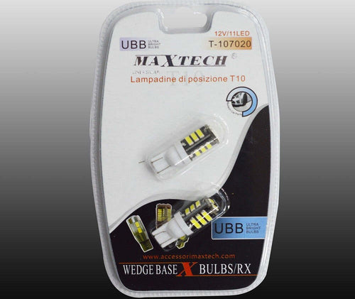 Lampadine Di Posizione T10 Maxtech T-107020 12v / 11led Lampadine Ultra Luminose Auto e Moto/Parti per auto/Luci lampadine e indicatori/Lampadine/Lampadine per esterno Trade Shop italia - Napoli, Commerciovirtuoso.it