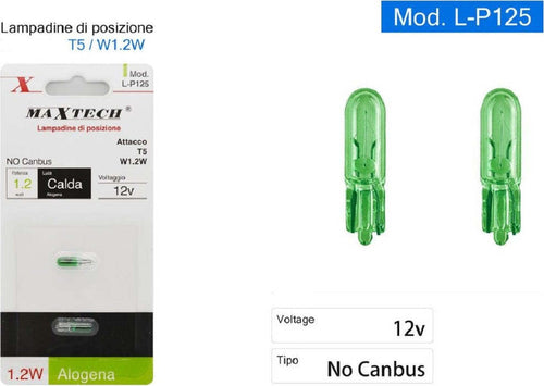 Lampadine Di Posizione T5 W1.2w L-p125 12v 1.2w Auto Luce Calda Alogena No Canbus Auto e Moto > Auto > Illuminazione Auto Trade Shop italia - Napoli, Commerciovirtuoso.it