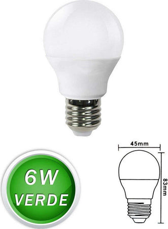 Lampadine Led Sfera 6 W E27 Luce Colorata Verde Blu Rossa Lampada Globo G45 Casa, arredamento e bricolage > Illuminazione da interno > Lampade Led Trade Shop italia - Napoli, Commerciovirtuoso.it