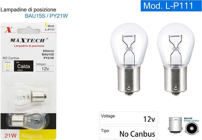 Lampadine Posizione Auto Bau15s / Py21w 12v Luce Calda Alogena No Canbus L-p111 Auto e Moto > Auto > Illuminazione Auto Trade Shop italia - Napoli, Commerciovirtuoso.it