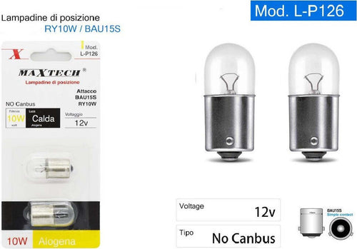 Lampadine Posizione Auto Bau15s / Ry10w 12v Luce Calda Alogena No Canbus L-p126 Auto e Moto > Auto > Illuminazione Auto Trade Shop italia - Napoli, Commerciovirtuoso.it