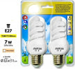 Lampadine Risparmio Energetico Set 2 Pezzi A Spirale 7w E27 Bianco Fredda Casa, arredamento e bricolage > Illuminazione da interno > Lampade Led Trade Shop italia - Napoli, Commerciovirtuoso.it