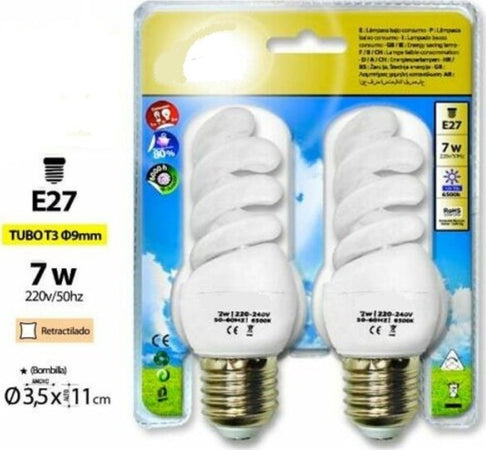 Lampadine-Risparmio-Energetico-Set-2-Pezzi-A-Spirale-7w-E27-Bianco-Fredda