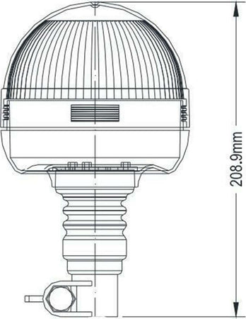 Lampeggiante girofaro a led con gambo flessibile compatto per macchine agricole Auto e Moto/Parti per auto/Luci lampadine e indicatori/Lampadine/Lampadine per esterno La Zappa - Altamura, Commerciovirtuoso.it