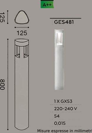 Lampioncino-alluminio-Gea-Led-JANET-GES481-80H-LED-lampada-terra-grigio-metallizzato-moderna-Gx53-IP54