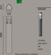 Lampioncino-alluminio-Gea-Led-JANET-GES491-80H-LED-lampada-terra-antracite-moderna-Gx53-IP54