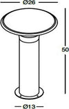 Lampioncino-alluminio-Gea-Led-LEO-GES511-LED-lampada-terra-grigio-antracite-moderno-esterno-E27-50CM-IP44