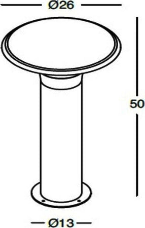 Lampioncino-alluminio-Gea-Led-LEO-GES511-LED-lampada-terra-grigio-antracite-moderno-esterno-E27-50CM-IP44