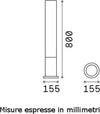 Lampioncino-classico-Ideal-lux-EDO-OUTDOOR-ROUND-PT1-213071-GX53-LED-alluminio-lampada-terra