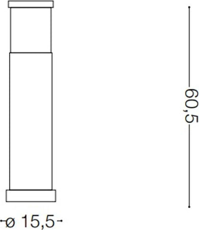 Lampioncino-classico-Ideal-Lux-TRONCO-PT1-SMALL-H60-163758-E27-LED-alluminio-paletto-terra