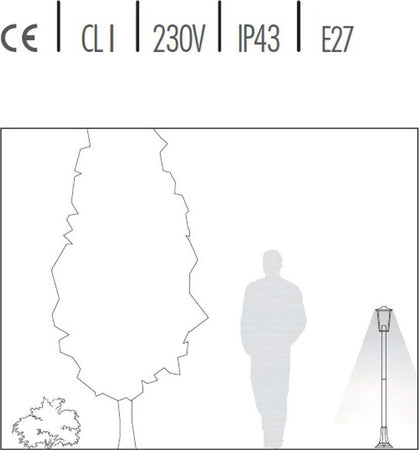 Lampioncino-classico-Livos-RIBOT-943-E27-LED-alluminio-lampada-terra-lanterna