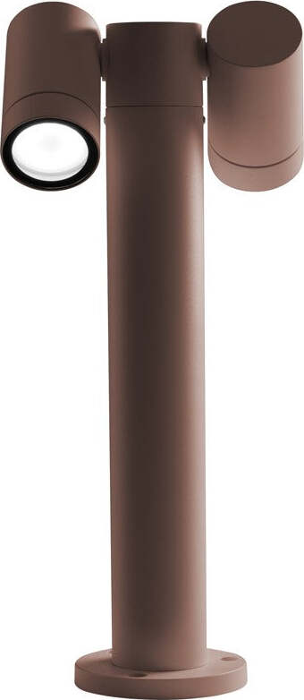 Lampioncino-esterno-Gea-Led-GES1112-45H-GU10-LED-marrone-lampada-terra-spot-orientabile-classica-alluminio