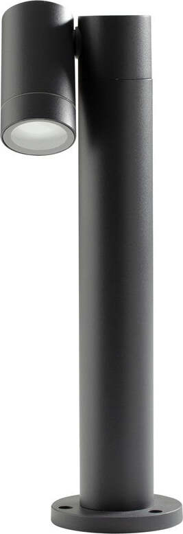 Lampioncino-esterno-Gea-Led-GES1120-45H-GU10-LED-antracite-lampada-terra-spot-orientabile-moderna-alluminio