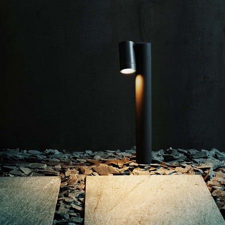 Lampioncino-esterno-Gea-Led-GES1120-45H-GU10-LED-antracite-lampada-terra-spot-orientabile-moderna-alluminio
