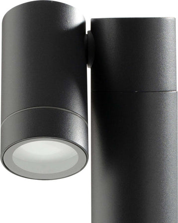 Lampioncino-esterno-Gea-Led-GES1120-45H-GU10-LED-antracite-lampada-terra-spot-orientabile-moderna-alluminio