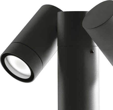 Lampioncino-esterno-Gea-Led-GES1123-70H-GU10-LED-antracite-lampada-terra-spot-orientabile-moderna-alluminio