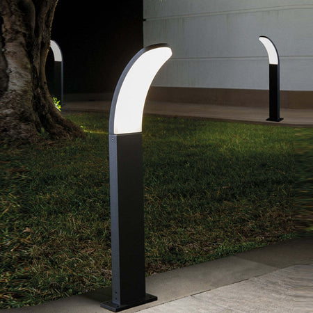 Lampioncino-esterno-moderno-Sovil-VIRGOLA-99199-16-LED-alluminio-lampada-terra