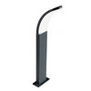 Lanterna a paletto Virgola lampada da esterno in alluminio h 62,5 cm