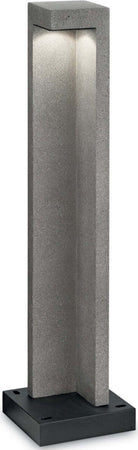 Lampioncino-Ideal-Lux-TITANO-PT1-BIG-187327-4000°K-LED-IP55-74H-resina-metallo-paletto