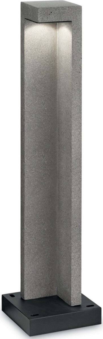 Lampioncino-Ideal-Lux-TITANO-PT1-BIG-187327-4000°K-LED-IP55-74H-resina-metallo-paletto