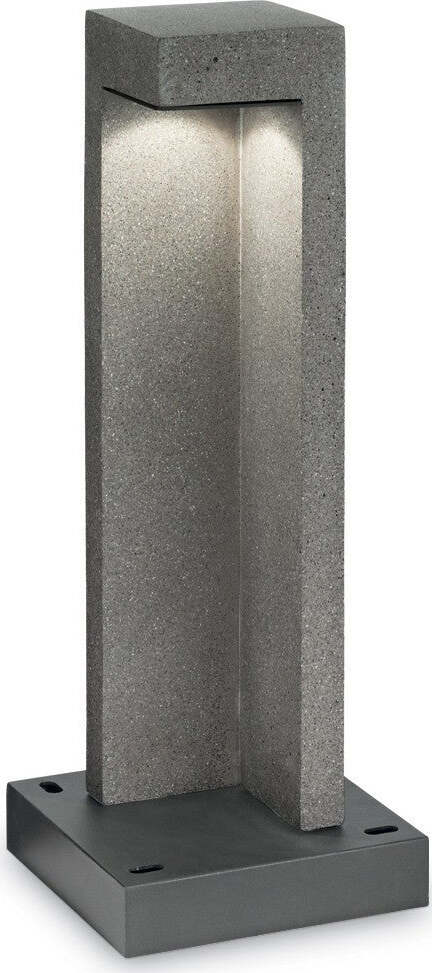 Lampioncino-Ideal-Lux-TITANO-PT1-SMALL-157856-4000°K-LED-IP55-49H-resina-metallo-paletto