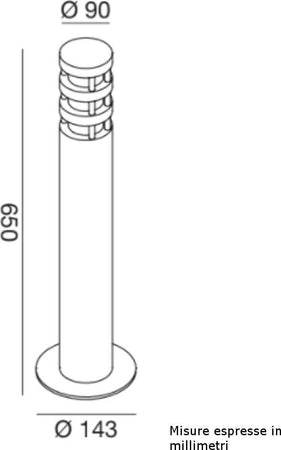 Lampioncino-moderno-Gea-Led-ZEIS-GES012-E27-LED-alluminio-palo