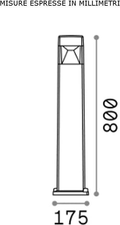 Lampioncino-moderno-Ideal-Lux-COSMO-PT1-BIG-187884-187891-187877-GX53-LED-IP44-resina-lampada-terra