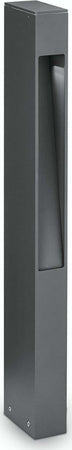 Lampioncino-moderno-Ideal-Lux-MERCURIO-PT1-114347-G9-LED-alluminio-monoemissione-lampada-terra