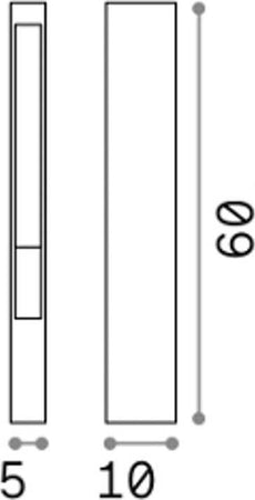 Lampioncino-moderno-Ideal-Lux-MERCURIO-PT1-114347-G9-LED-alluminio-monoemissione-lampada-terra