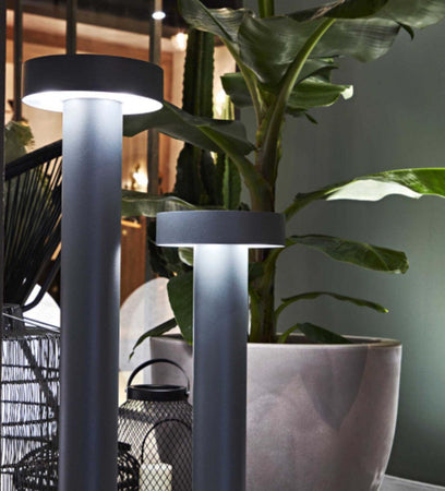 Lampioncino-moderno-Ideal-Lux-TESLA-153162-153179-G9-LED-IP44-alluminio-lampada-terra