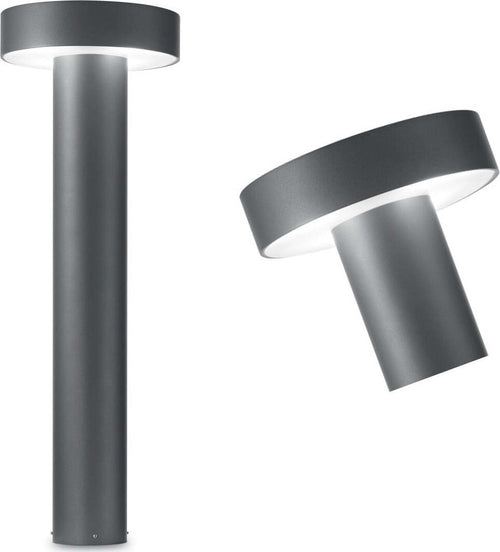 Lampioncino-moderno-Ideal-Lux-TESLA-153209-153193-G9-LED-IP44-alluminio-lampada-terra