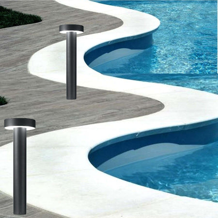 Lampioncino-moderno-Ideal-Lux-TESLA-153209-153193-G9-LED-IP44-alluminio-lampada-terra