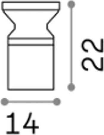 Lampioncino-moderno-Ideal-Lux-TORRE-PT1-H22-158891-186979-E27-LED-alluminio-lampada-terra