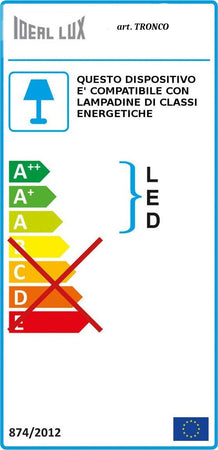 Lampioncino-moderno-Ideal-Lux-TRONCO-PT1-H40-E27-LED-alluminio-paletto-terra