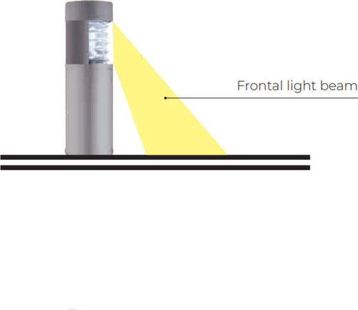Lampioncino-moderno-Lampadari-Bartalini-BOLLARD-50-HALF-E27-LED-duralighting-lampada-terra
