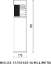 Lampioncino-moderno-Lampadari-Bartalini-BOLLARD-80-HALF-E27-LED-duralighting-lampada-terra