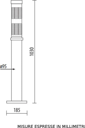 Lampioncino-moderno-Lampadari-Bartalini-FRESNEL-4010-E27-LED-duralighting-lampada-terra