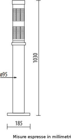 Lampioncino-moderno-Lampadari-Bartalini-FRESNEL-4011-E27-LED-duralighting-lampada-terra