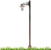 Lampioncino-palo-classico-Ferroluce-GENOVA-A403-TE-E27-LED-alluminio-lampada-terra
