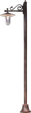Lampioncino-palo-classico-Ferroluce-GENOVA-A403-TE-E27-LED-alluminio-lampada-terra