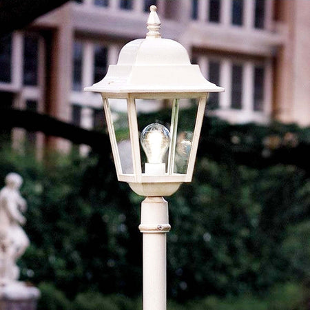 Lampioncino-palo-classico-Ferroluce-GORIZIA-A108-TE-E27-LED-alluminio-lampada-terra