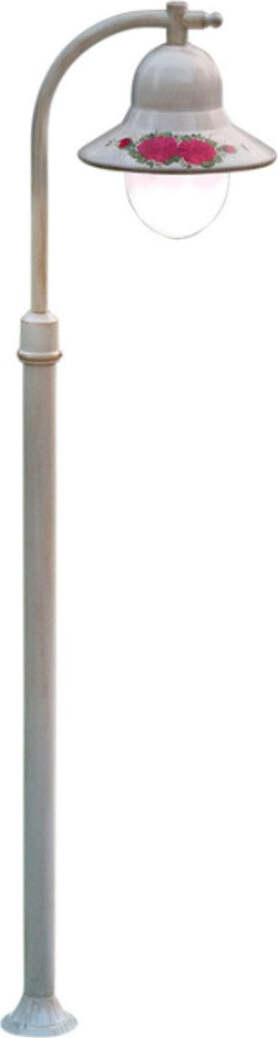 Lampioncino-palo-classico-Ferroluce-IMPERIA-A202-TE-E27-LED-alluminio-lampada-terra